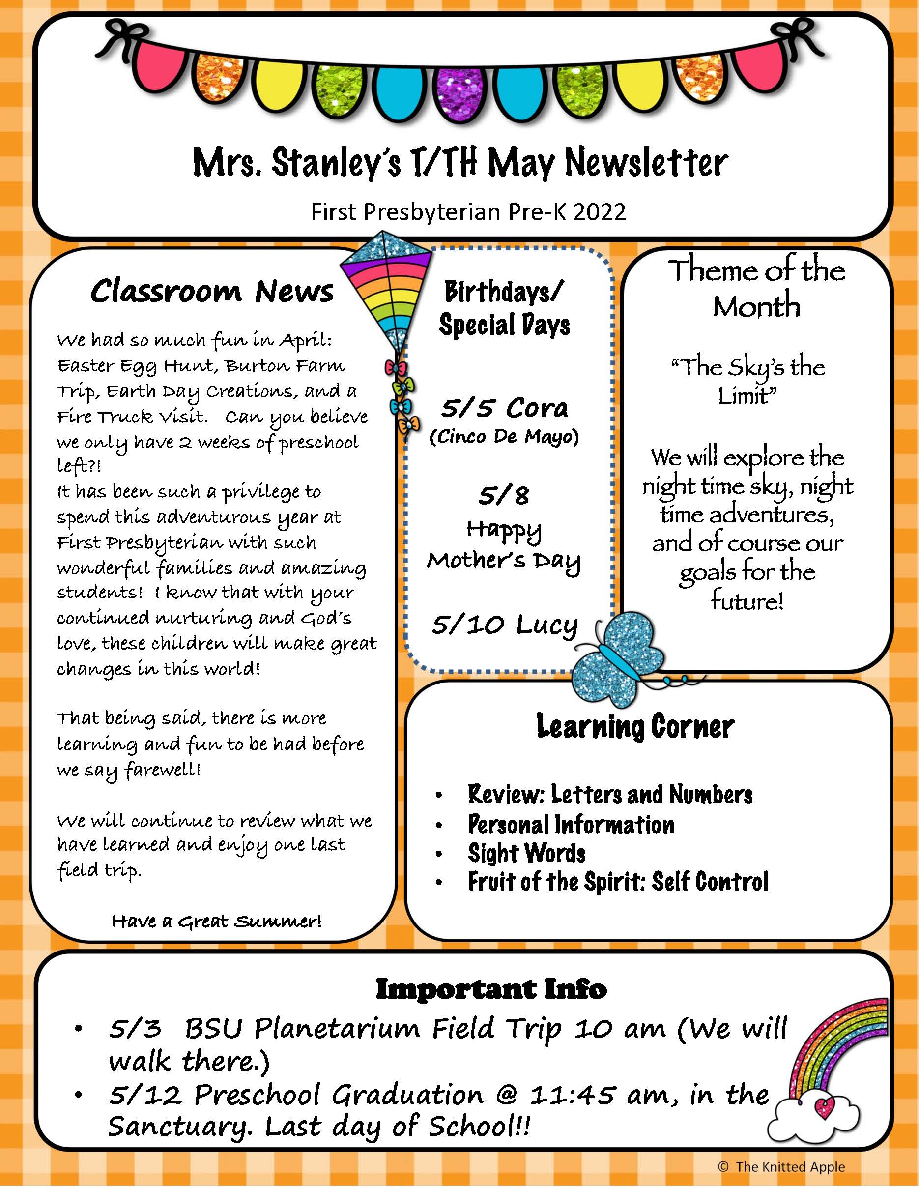 May Newsletter TTH 2022 Stanley