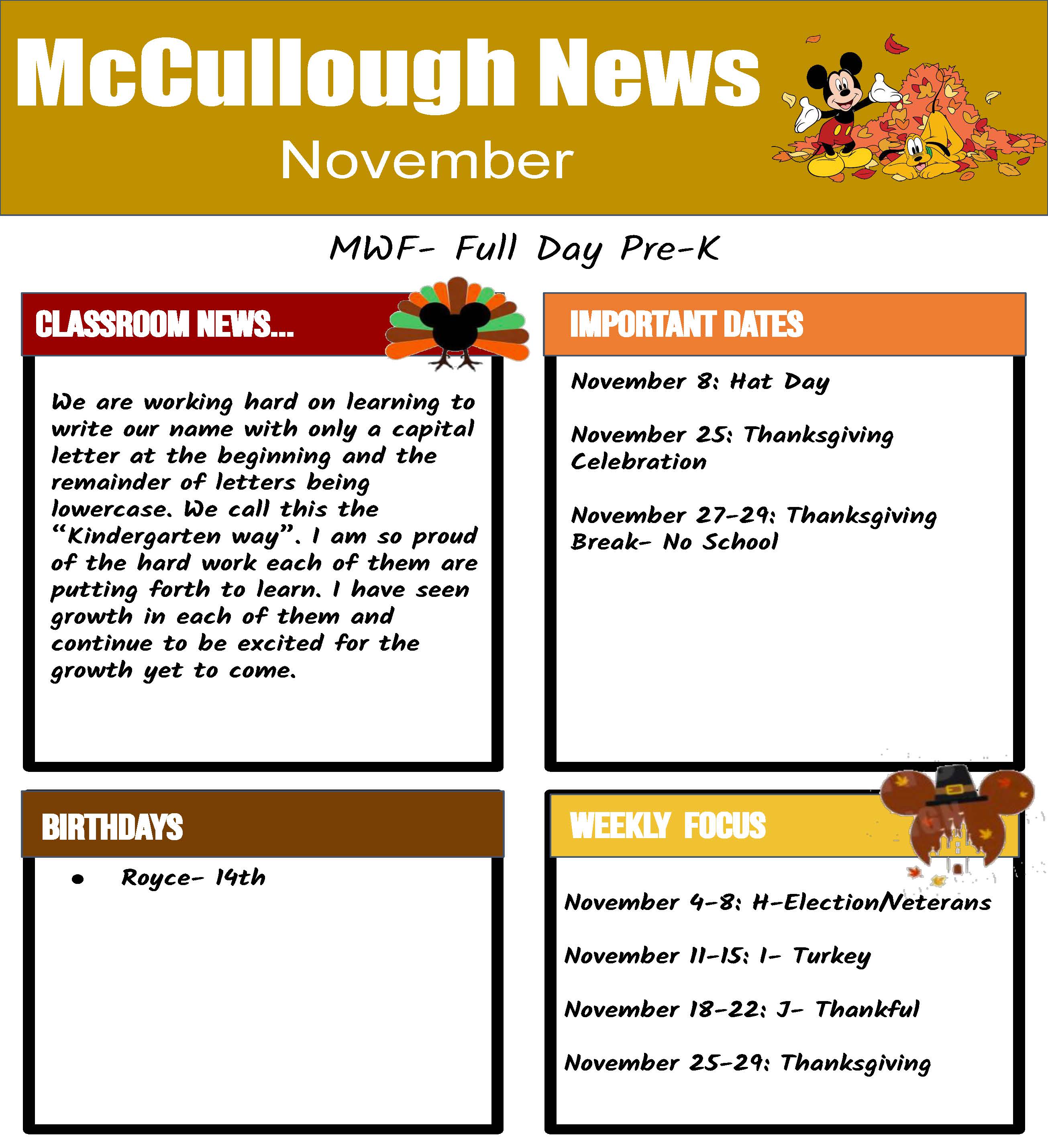 november mwf newsletter