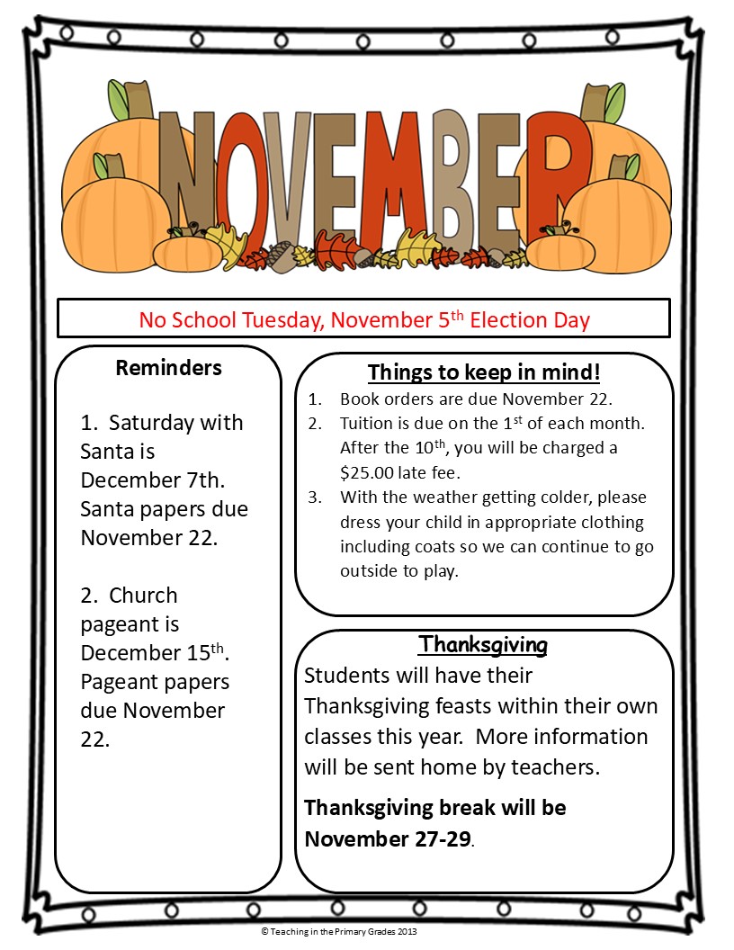 november newsletter 2024